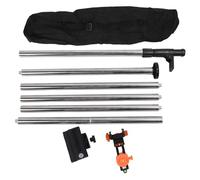 Telescoping Adjustable Aluminum Alloy Support Rod Leveling, 4.8m Height, 6mm & 15.2mm Interface, Stabilizer for Construction