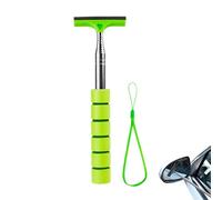 Telescoping Side Mirror Squeegee, Car Mirror Cleaner with Telescopic Long Rod, Portable Cleaning Tool for Rainy Foggy Weather, for All Vehicles (Green,1pcs)