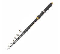 Télescopique Canne à pêche télescopique Ultra-Courte en Fibre de Carbone, idéale for la pêche à la Carpe, à la Truite ou à la Plage Accessoires(1.8m)