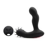 Télescopique Masseur P-rôstàté 10 Modes Homme Prostaté Massager, Vibration étanche Rechargeable Chauffage Magic Body Massager sans Fil Massage LX2