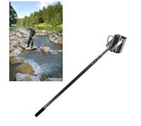 télescopique Perche d'échantillonnage en Acier Inoxydable de 0,6 à 7 m, louche pour bécher pendulaire de 500ml/1000ml, système de prélèvement d'eau (Stainless Steel 500ml, 0.6-1.5m/1.9-4.9ft)