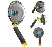TELESIN 15,2 cm dome port pour DJI Osmo Action 4 Action 3, boîtier étanche avec gâchette flottante, coque transparente pour photographie sous-marine (pour DJI Osmo Action 4 Action 3)