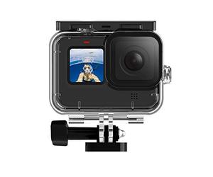 TELESIN 60M Boîtier étanche pour Gopro Hero 11 10 9 Black, Plongée sous-Marine Coque de Protection Transparente avec Support à dégagement Rapide pour caméra d'action Gopro Hero 11 10 9 Black