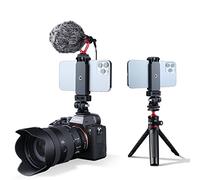 TELESIN Adaptateur d’objectif Hot Shoe support iPhone 13/12/11 Pro Max/X/XR, Samsung et téléphone portable Fixation pour appareil photo reflex et trépied