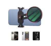 TELESIN Adaptateur de Filtre de Téléphone, Support de 67 mm, Adaptateur de Pince pour iPhone/Android, Pixel et Autres