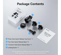 TELESIN-Adaptateur magnétique à dégagement rapide avec vis 1/4,pour Gopro foreInsta 360 DJI OSMO,accessoires de- Quick-release kit-B