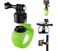 TELESIN Bande de fixation flexible à dégagement rapide pour guidon de vélo, accessoire de montage pour caméras d'action (GoPro, Insta360, DJI) (Vert, libération rapide)