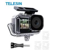 TELESIN Boîtier Étanche Anti-buée pour Caméra DJI Osmo Action 5 Pro/4/3, Résiste à une plongée jusqu'à 45 m et au snorkeling
