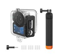 TELESIN Boîtier étanche avec bâton flottant pour DJI Osmo Nano, 60 m, coque de protection pour DJI Osmo Nano accessoires, plongée profonde avec feuilles anti-buée