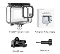 TELESIN-Boîtier étanche avec filtre pour caméra d'action,couvercle de boîtier de plongée sous-marine,accessoires - Waterproof Case