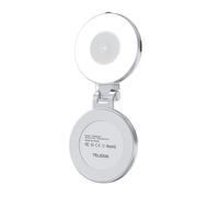 Telesin C03 selfie light MagSafe pivotant avec miroir argent