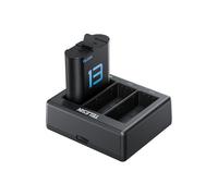 TELESIN Chargeur pour 3 batteries + 2 batteries pour GoPro 13