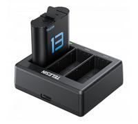 TELESIN Chargeur pour 3 batteries + 2 batteries pour GoPro 13