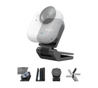 TELESIN Clip Magnétique pour Insta360 Go Ultra, Aimant N52 Puissant Support Casquette & Sangle Sac à Dos, Rotation 360° & Inclinaison 240°, Support POV Mains Libres