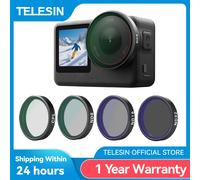 TELESIN CPL ND8 ND16 ND32 UV VND filtre d'objectif à dégagement rapide pour DJI OSMO Action 6 cadre de filtre pour accessoires de caméra DJI Action6