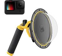 TELESIN Dome Port pour GoPro Hero 12/11/10/9 Housse imperméable de 6 pouces avec poignée flottante, pistolet à gâchette et prise sous-marine pour photographie sous-marine