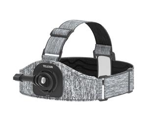 Telesin Dual Mount Head Strap sangle de tête double fixation avant et arrière pour caméras d'action
