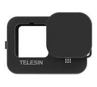 Étui de protection Telesin en silicone avec cache-objectif pour GoPro 13 - Noir