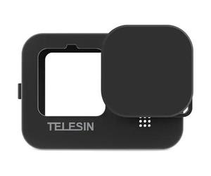Telesin Étui de protection en silicone avec cache-objectif pour GoPro 13 - Noir