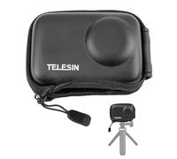 TELESIN° Étui de Transport Mini pour DJI Action 4 Action 3 Caméra, Étui de Protection de Taille de Poche avec Fermeture Éclair à Moitié Ouverte, Sac de Voyage, Accessoires pour DJI OSMO Action