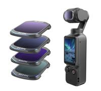 TELESIN Filtre ND16/32/64/256 compatible avec DJI Osmo Pocket 3, avec installation magnétique, filtre polarisant HD ultra fin à densité neutre pour Pocket 3, équilibre précis de l'exposition