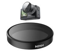 TELESIN Filtre ND64 pour DJI Action 4 Osmo Action 3 Accessoires, Densité Neutre Multicouche Verre Optique HD Résistant aux rayures Protection Ultra-mince pour DJI Action 3 4 Accessoire