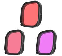 Telesin Filtres de plongée pour GoPro 9/10/11/12, rouge/rose/magenta