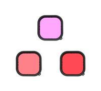 Telesin Filtres de plongée pour GoPro 9/10/11/12, rouge/rose/magenta
