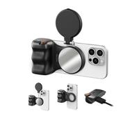 TELESIN Fun Shot Poignée Smartphone (Noir) + C03 Lampe (Noir) Set