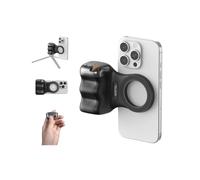 TELESIN Fun Shot Smartphone Handle Grip, Poignée Smartphone avec Détachable Télécommande Bluetooth - Filetage 1/4, Stabilisateur de Poignée pour iPhone Android, Selfies/TikTok (Noir)