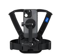 TELESIN Harnais Téléphone Portable Poitrine Telephone Compatible avec iPhone16 Pro Max, Supports POV de Poitrine, Double Serrure, Super Stable