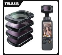 TELESIN - jeu de filtres d'objectif pour DJI Pocket3 CPL ND16 ND32 ND64 ND256, filtre d'objectif de Diffusion noir, accessoires de caméra d'action