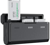 TELESIN Kit 2 Batteries NP-BX1 avec Chargeur Triple pour Sony ZV-1/RX100