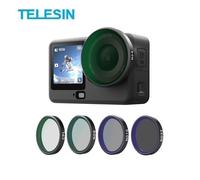 TELESIN Kit de Filtres CPL ND pour DJI Osmo Action 6, 4 Pièces ND8 ND16 ND32 CPL, Accessoire Combo pour Créateurs