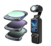 TELESIN Kit de filtres magnétiques CPL/ND16/Black Mist 1/4 pour DJI Osmo Pocket 3 - Lot de 3 filtres d'objectif Ultra HD pour flou de mouvement, réduction de la réflexion, portraits de lueur douce