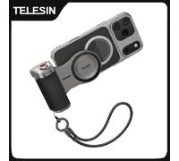 TELESIN Kit de poignée principale magnétique pour iPhone 17 Pro ProMax poignée de caméra de téléphone Kit Standard étui de refroidissement en graphène support de poignée 17Pro max with light
