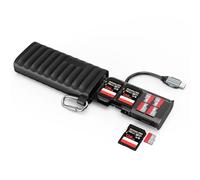 TELESIN° Lecteur de Carte SD USB 3.1 312 Mo/s, Lecteur de Carte SD Haute Vitesse Adaptateur Micro SD USB C, Mémoire Double Slot Type-C, Prend en Charge Les Cartes SD/TF pour Appareils Photo et Phones