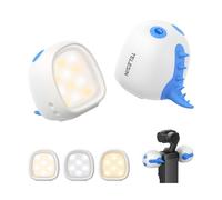 TELESIN Lot de 2 Kits d'éclairage magnétique Mini Monster pour DJI Osmo Pocket 3 : autonomie de 12 h et éclairage LED à 3 Niveaux de luminosité réglable avec Support pour Le vlog et Les Voyages
