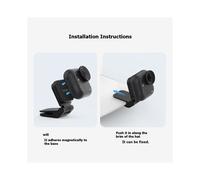TELESIN Magnetic Quick Release Cap Hat Clip Mount Adjustable Angle for Go Ultra Action Camera Accessory