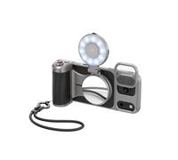 TELESIN Master Grip Kit pour iPhone 17 Pro Max, Magnétique Poignée avec C03 Lampe pour Selfie+UV filtre, Creator kit Intégrée de 3200mAh Batterie & Recharge Sans Fil, Coque Rafraîchissante en Graphène