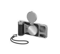 TELESIN Master Grip Kit pour iPhone 17 Pro Max, Magnétique Poignée avec C03 Lampe pour Selfie+UV filtre, Creator kit Intégrée de 3200mAh Batterie & Recharge Sans Fil, Coque Rafraîchissante en Graphène