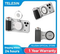 TELESIN Master Poignée de prise de vue magnétique intelligente pour smartphone, support de prise de vue, aide à la prise de vue, télécommande pour iPhone HUAWEI SAMSUNG With Fill Light