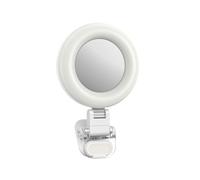 Telesin mini lampe anneau selfie avec pince pour smartphone - blanc