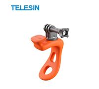TELESIN-Mini support en silicone réglable pour caméra d'action,support flexible pour Gopro Insta360 DJI,accessoires- Orange-E571