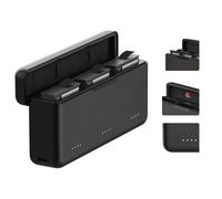 TELESIN Osmo Action 5 Pro 4 3 Chargeur de Batterie pour DJI Action 5 Pro 4 3, boîtier de Charge Rapide USB à Trois emplacements avec câble Type-C pour la Batterie d'origine DJI Osmo Action 5 Pro 4 3