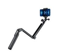 TELESIN-Perche à selfie à 4 voies avec trépied pour GoPro,perche pour Insta360 DJI,accessoires pour caméra d'action pour téléphone intelligent - Type With Phone Clip #B