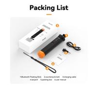 TELESIN-Perche à selfie étanche avec dragonne,barre de flottabilité,télécommande sans fil pour Gopro fore9,10,11,12- Package-D48