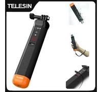 Telesin Poignée flottante Bluetooth pour GoPro Hero 13, caméras d'action 12/11/10, perche à selfie sous-marine avec télécommande Bluetooth intégrée pour GoPro Hero 13