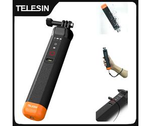 TELESIN-Perche à selfie étanche avec dragonne, barre de flottabilité, télécommande sans fil pour Gopro fore9, 10, 11, 12