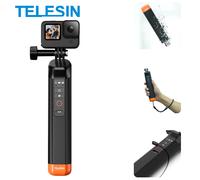 TELESIN - perche à Selfie étanche, barre de flottabilité, avec dragonne, télécommande sans fil pour Gopro Hero 8 9 10 11 12